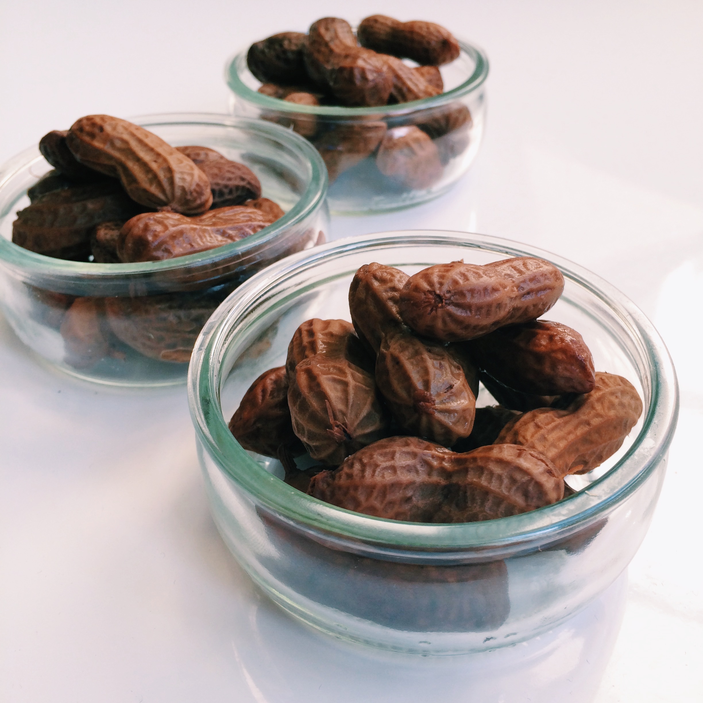 gekookte pinda's zout