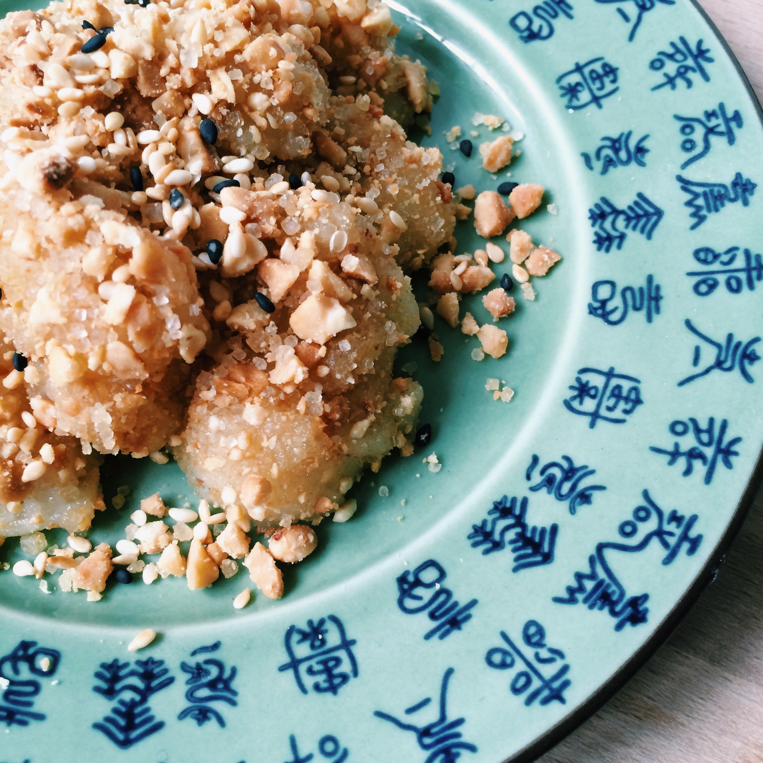 Muah Chee – Glutinous Asian desert