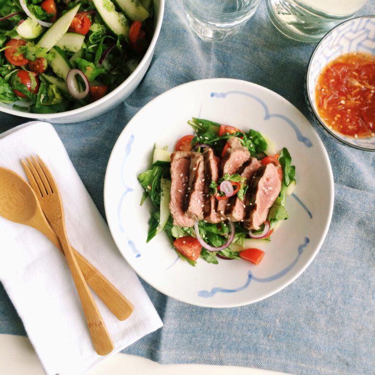 Recept Thaise biefstuksalade