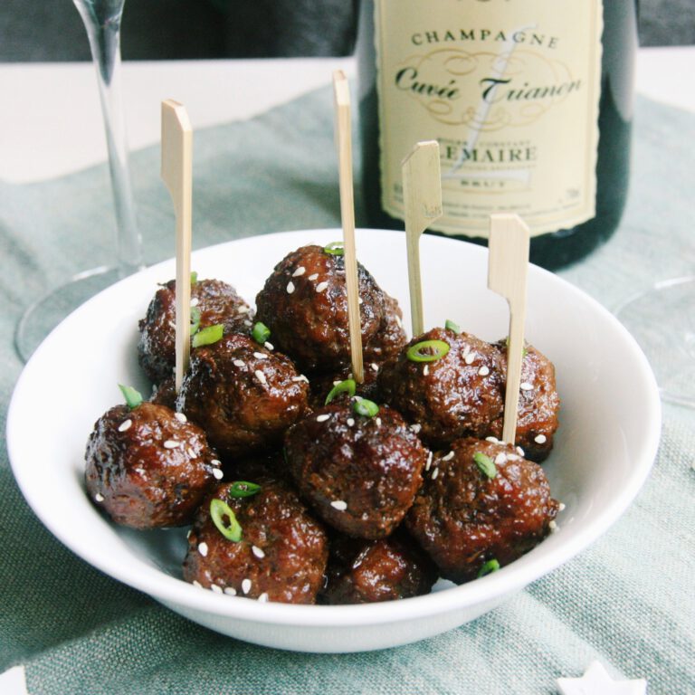 Festive cola meatballs