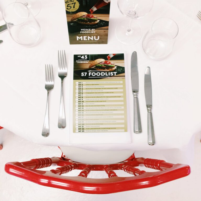 Heinz 57 Foodlist, Experiences die je moet doen