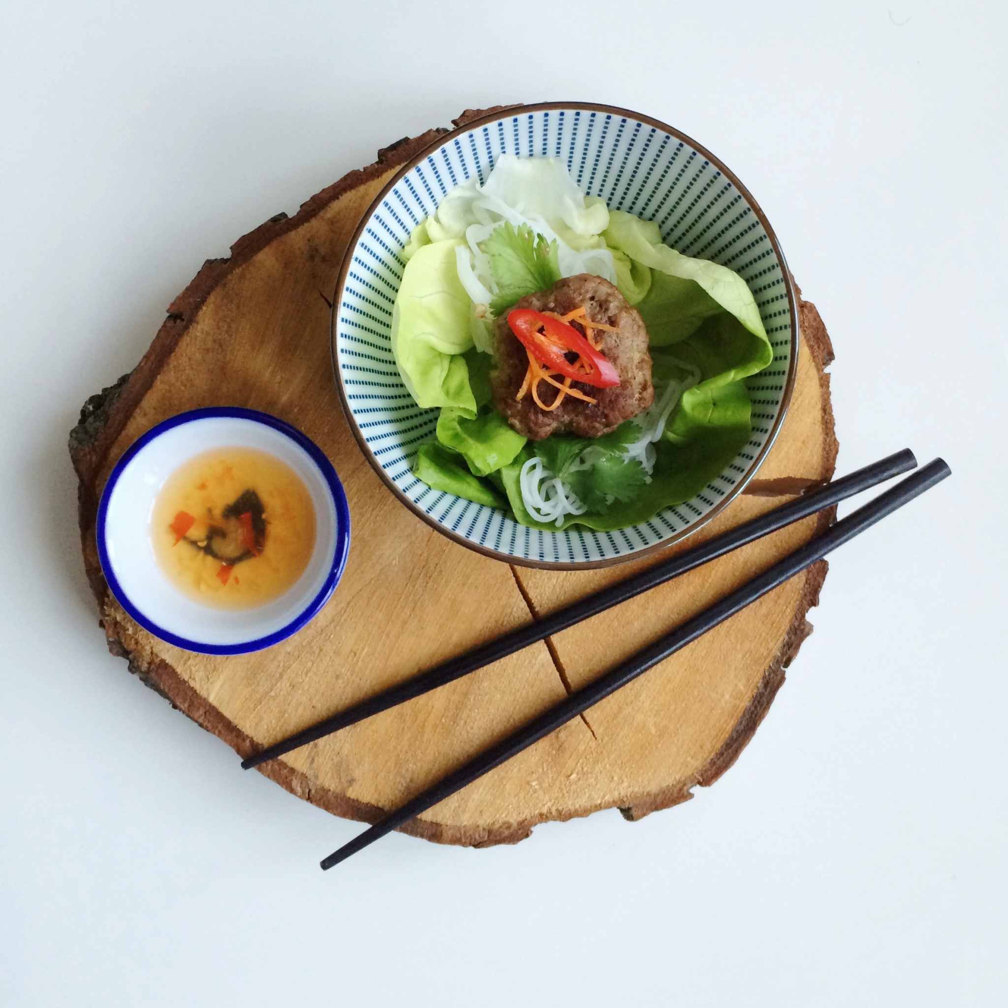 Frisse Vietnamese salade Bun Cha