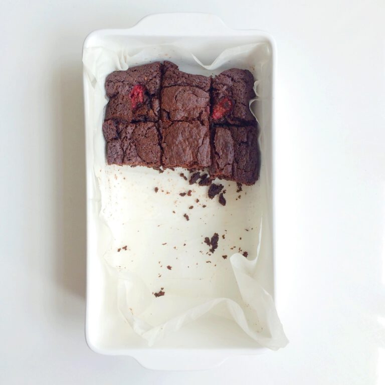 Chocolade brownies met frambozen