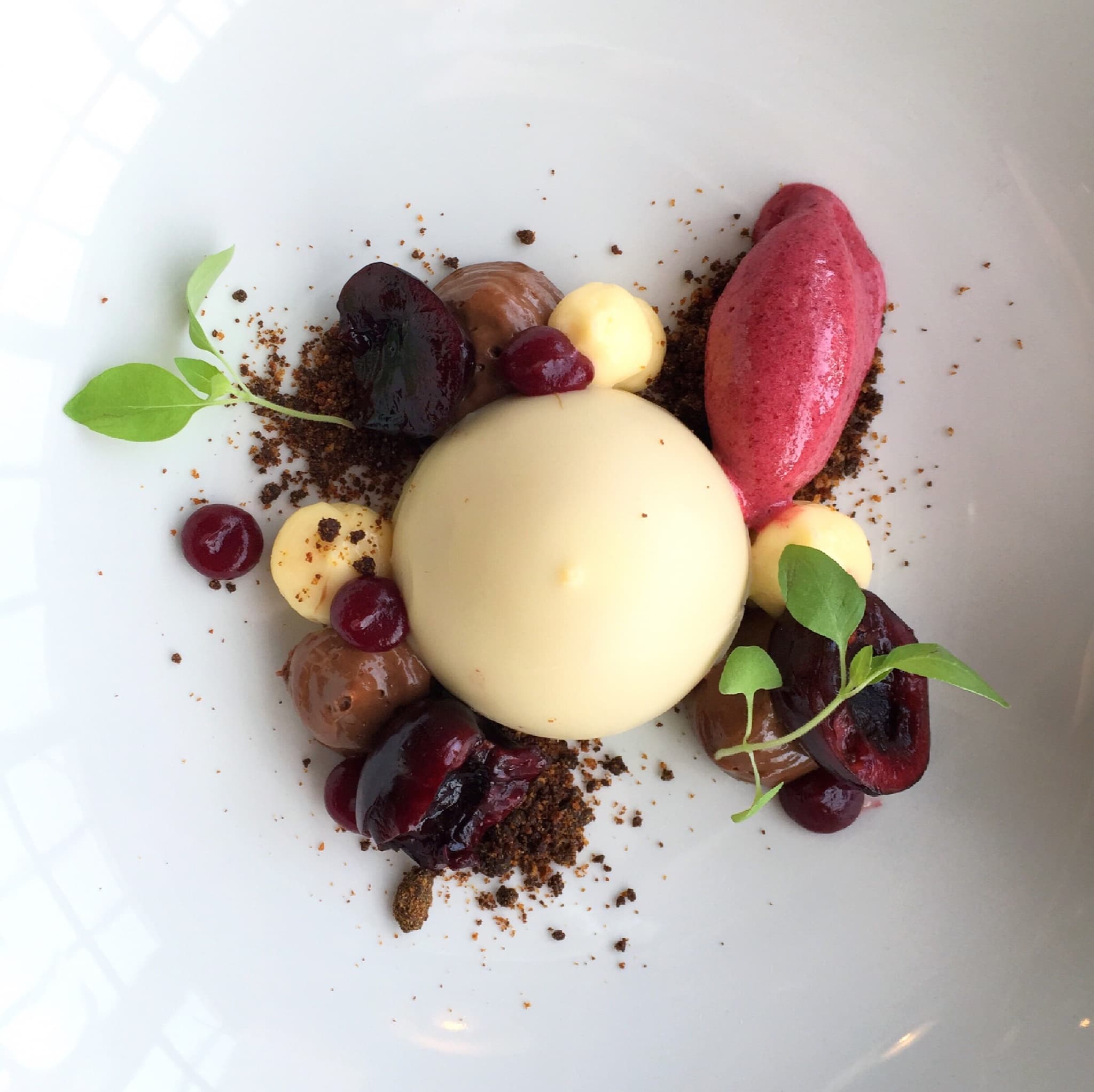 Bon bon van witte chocolade