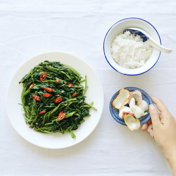 Recept: Oma’s Kangkung Trassi