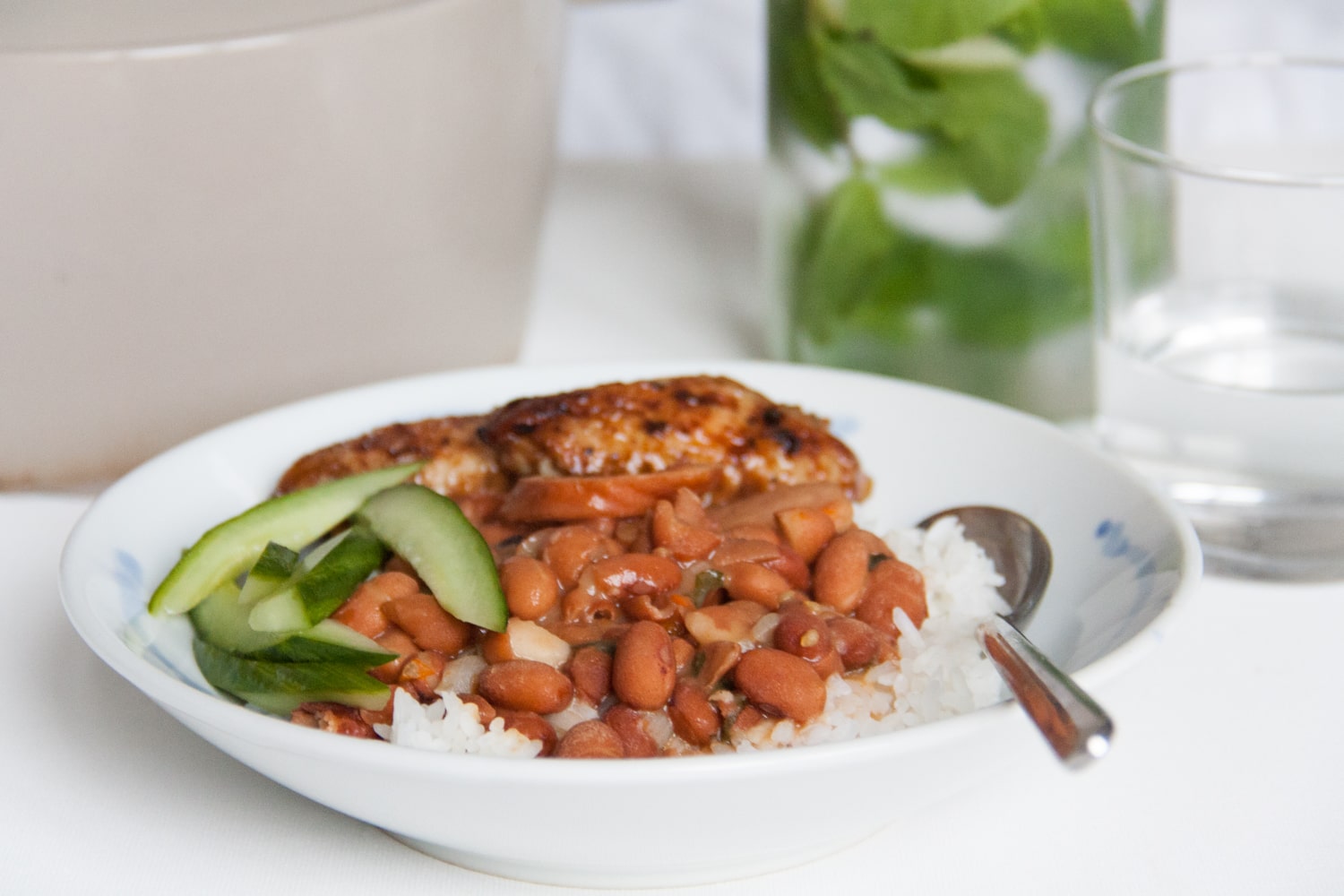 Suriaamse bruine bonen met rijst – bb met r