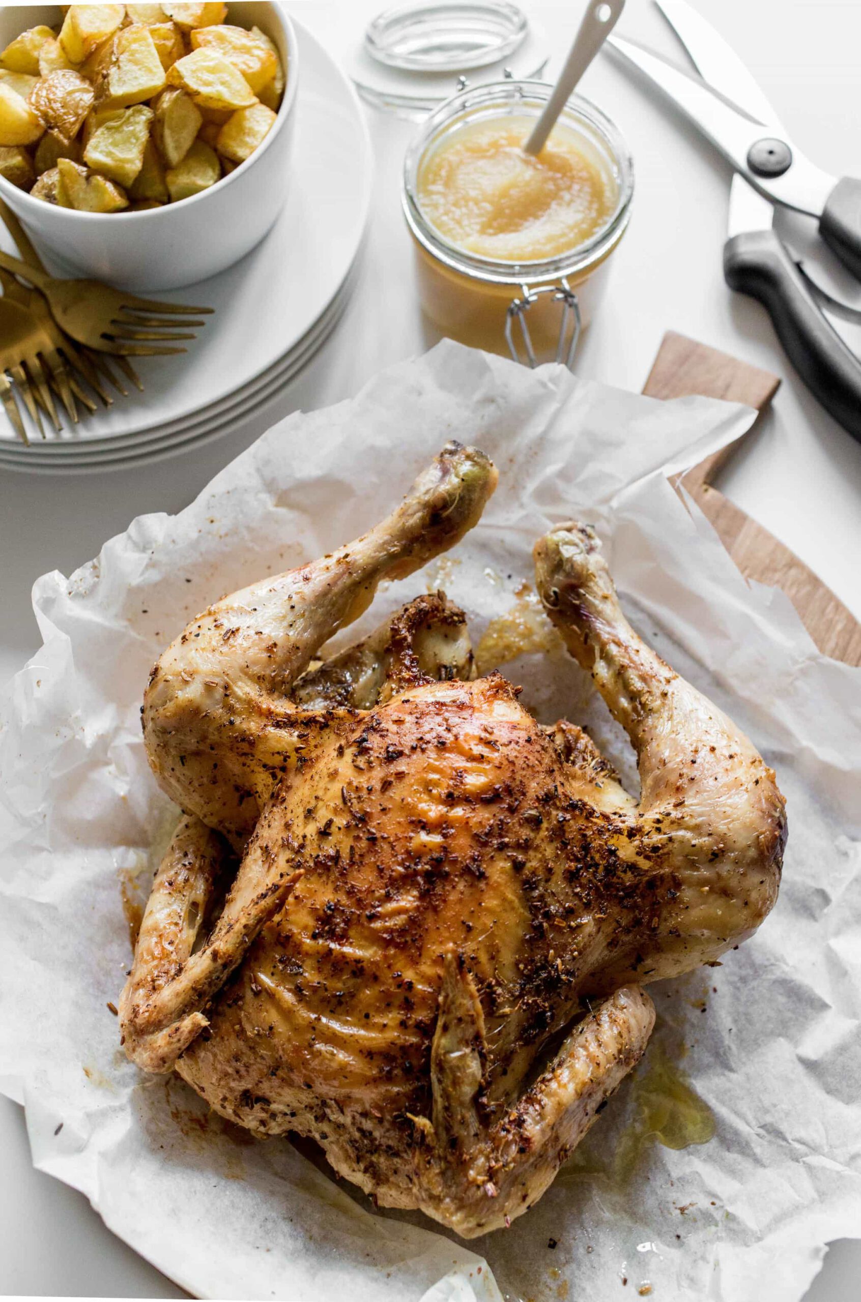 Recept hele kip uit de airfryer of oven