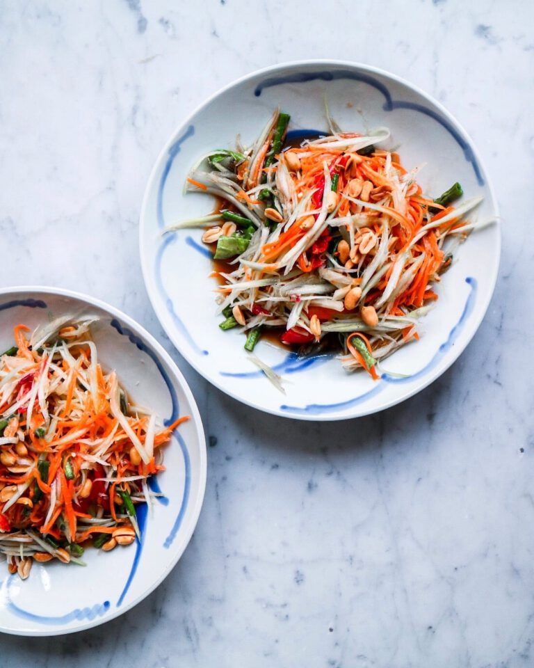Thaise papaya salade som tam