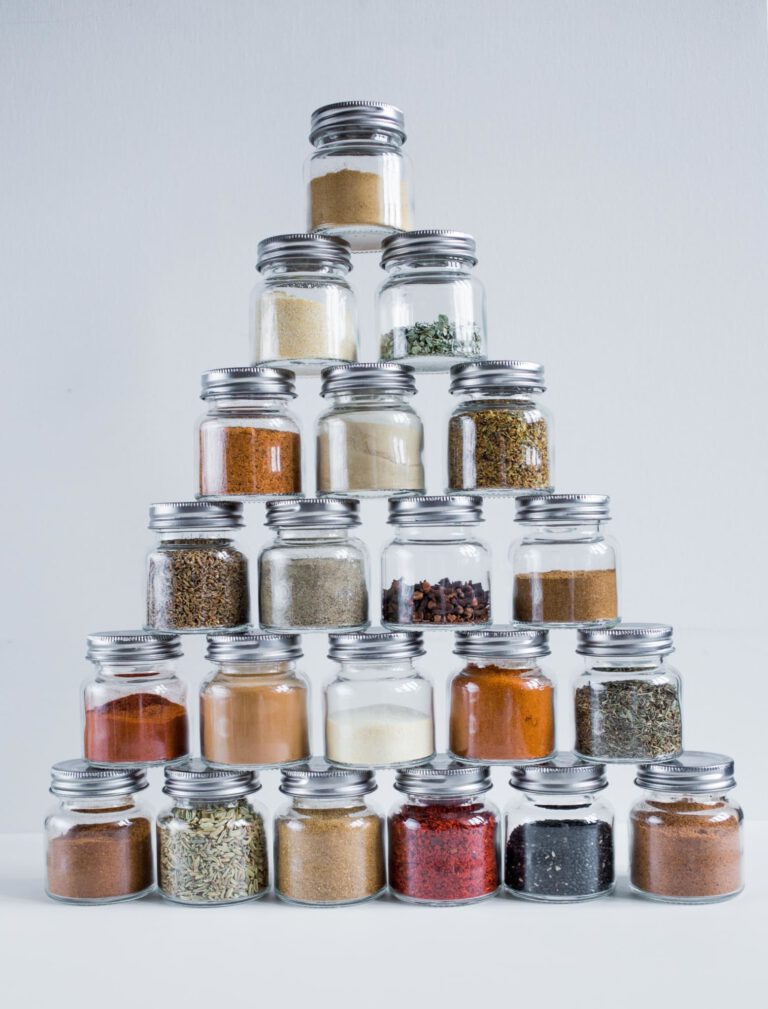 gedroogde kruiden organiseren