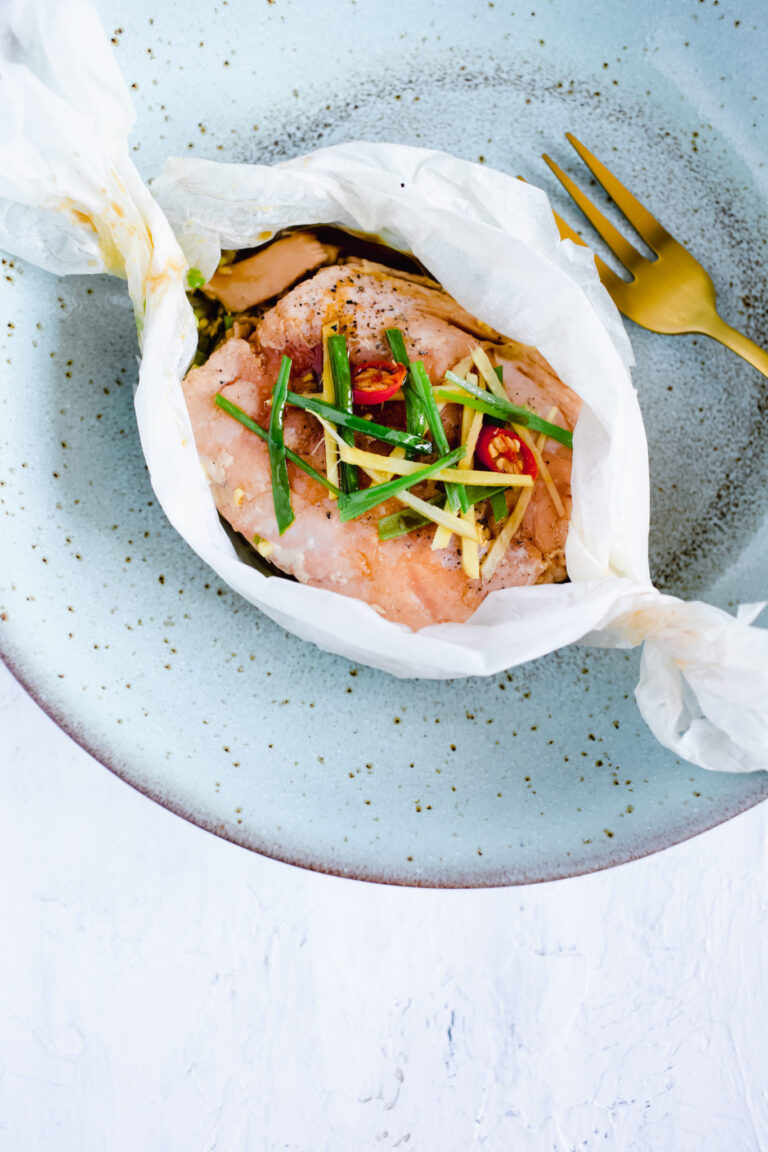 zalm pakketjes uit de oven