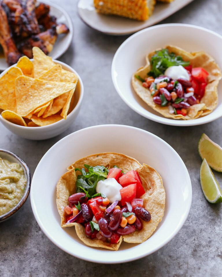 tortilla bowls bonen