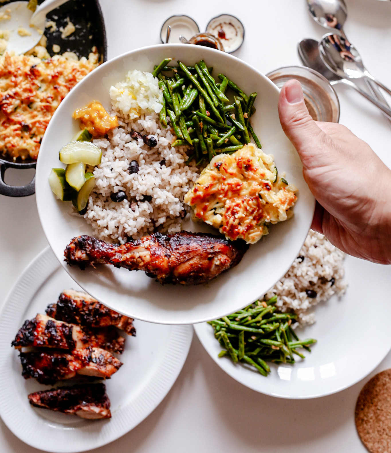 Take away: Chicken and gamba’s bbq Caribbean style