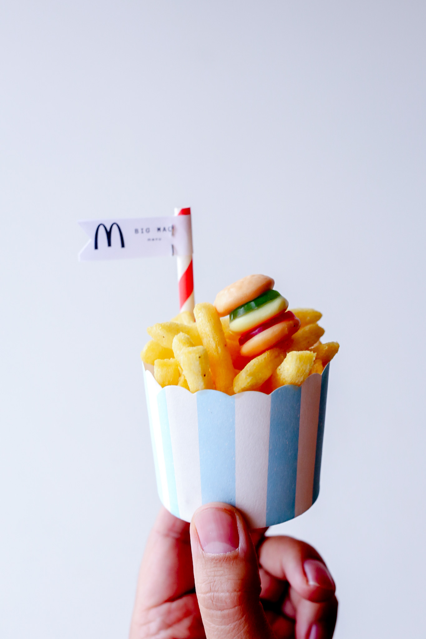 Kindertraktatie frietjes – Bic Mac menu