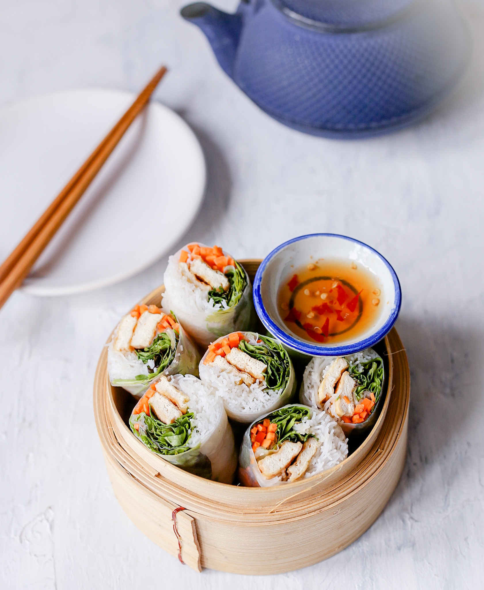 Summer rolls met tofu – Vietnamese fresh rolls – Goi Cuon