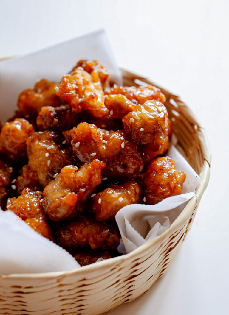 gefrituurde kipstukjes