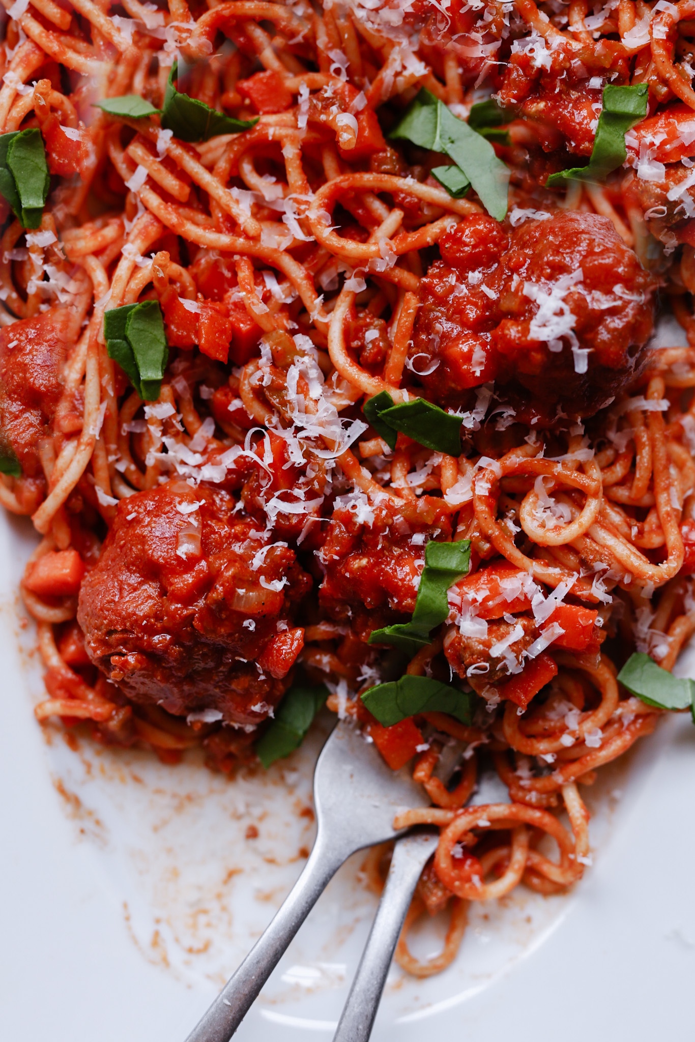 Spaghetti met  gehaktballen