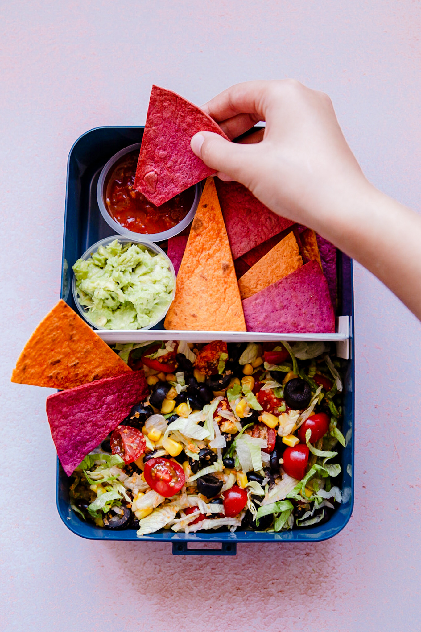 Tex Mex salade met tortilla chips