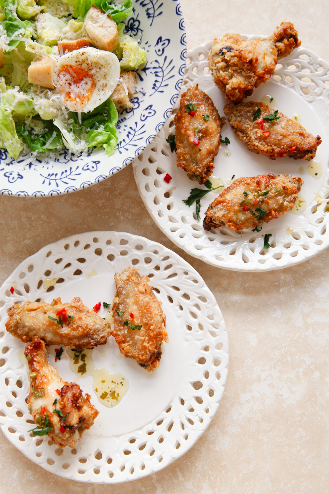 Chimichurri wings uit de air fryer