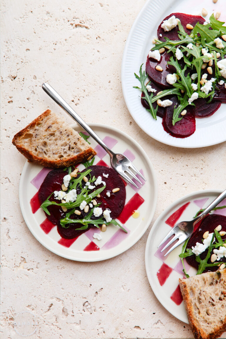 bietensalade rucola geitenkaas