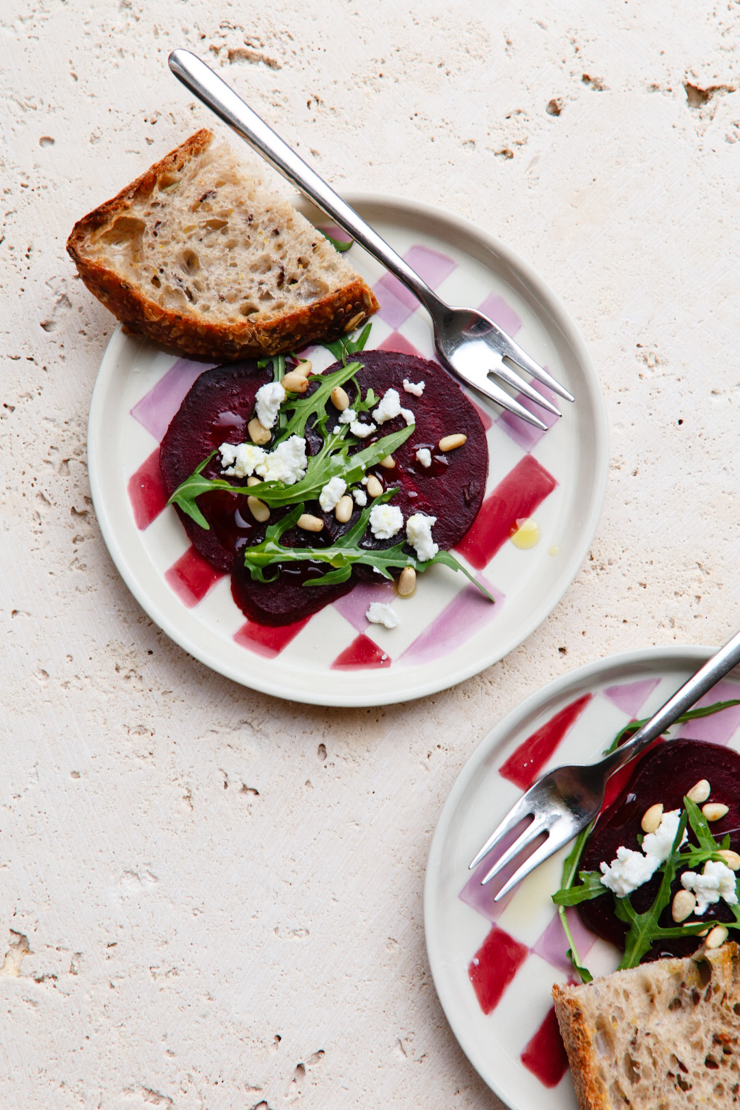 Recept bietensalade met rucola en geitenkaas