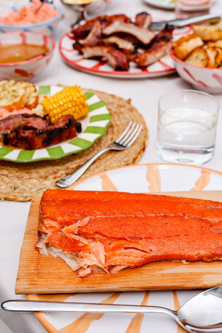 zalm bbq rookplank