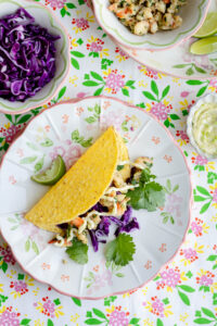 garnalen taco met limoenmayo